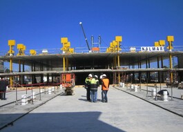 PTG suspended flooring slabs being during construction