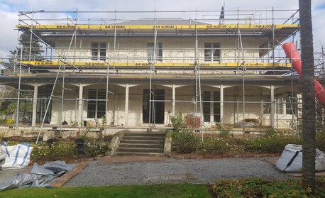 Lime mortar for the restoration was supplied by Stratacote