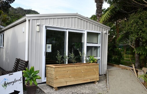 The Happylocal Community Hub building in Kuaotunu