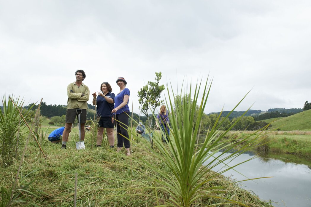 The Waikato Regional Council working with the Nielsen family