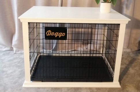 Personalised crate sign by Led & Collared