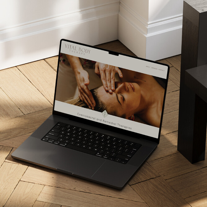 Branding for Vital Body Therapy. Creative Box Graphic Designer New Zealand