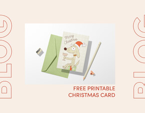 Free printable card for Christmas