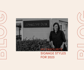 My favourite signage styles for 2023