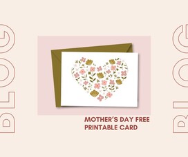 Free printable card for Mother's Day