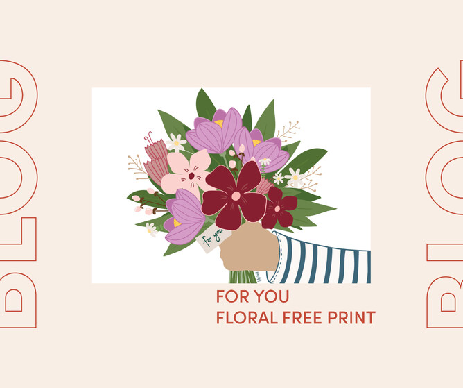 FREE floral digital print. By Kelly Boxell at Creative Box. Te Awamutu, New Zealand
