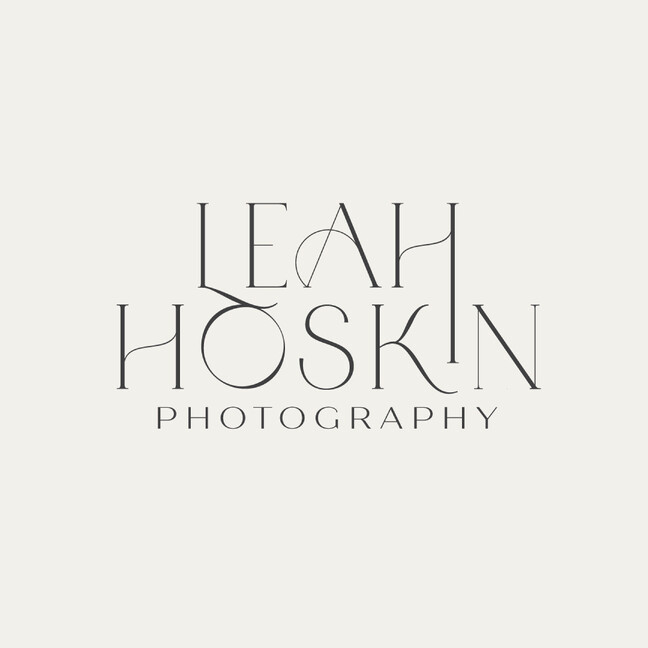 Image of Leah Hoskin Photographer logo. Designed by Creative Box. Waikato, New Zealand.