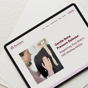 Image of Annah Verheij website. Designed by Creative Box. Waikato, New Zealand.