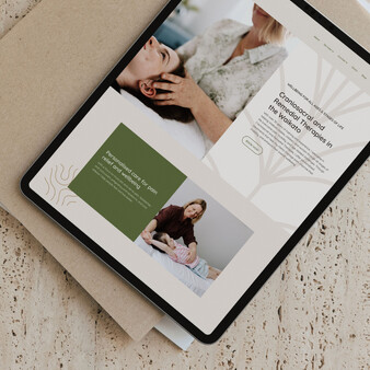 Image of Vital Body Therapy's website. Designed by Creative Box. Waikato, New Zealand.