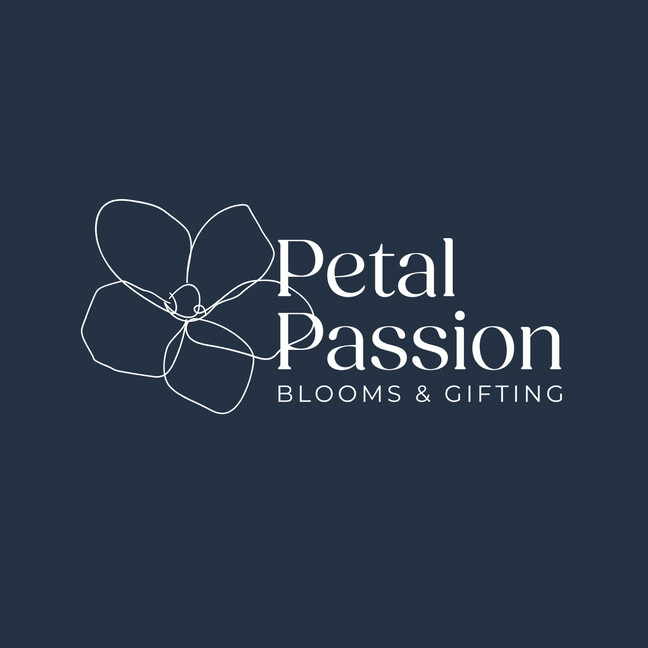 Image of Petal Passion's logo. Designed by Creative Box. Waikato, New Zealand.