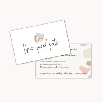  Image of The Pied Potter logo. Designed by Creative Box. Waikato, New Zealand. 