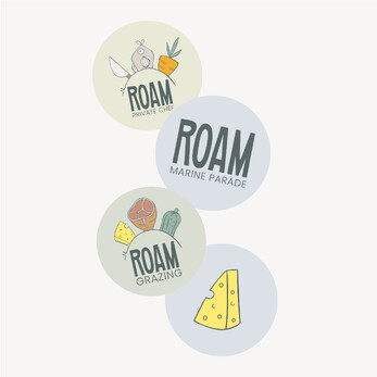  Image of ROAM logo & illustrations. Designed by Creative Box. Waikato, New Zealand. 