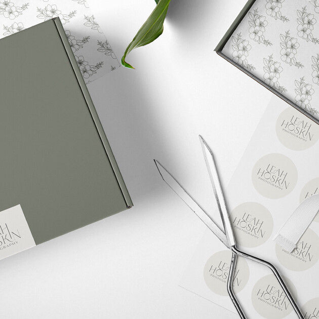 Full branding for Te Awamutu birth photographer, Leah Hoskin Photography. Creative Box, Waikato, New Zealand