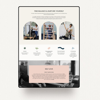  Image of Self's website. Designed by Creative Box. Waikato, New Zealand. 