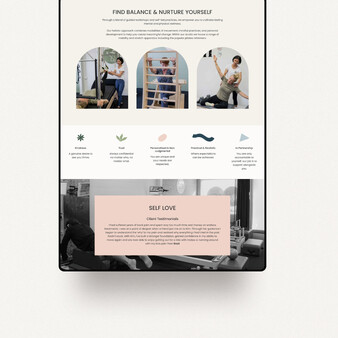 Image of Self's website. Designed by Creative Box. Waikato, New Zealand.
