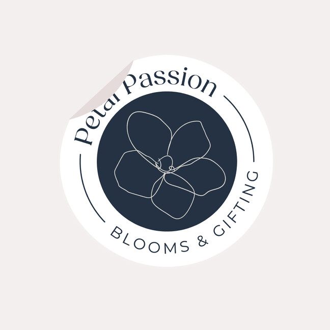 Image of Petal Passion's logo. Designed by Creative Box. Waikato, New Zealand.