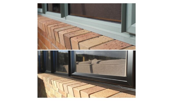 Can you paint aluminium window frames?