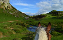 beautiful stream on a horses back
