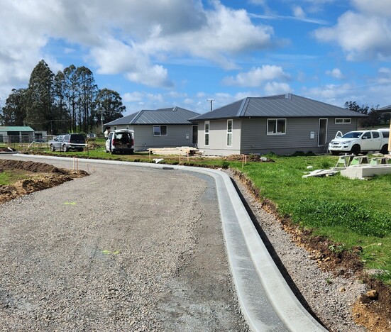 Image of two newly built houses
