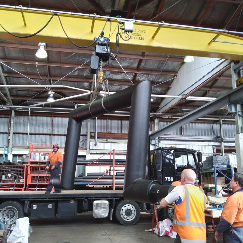 Steel Pipework with Plastic Casing