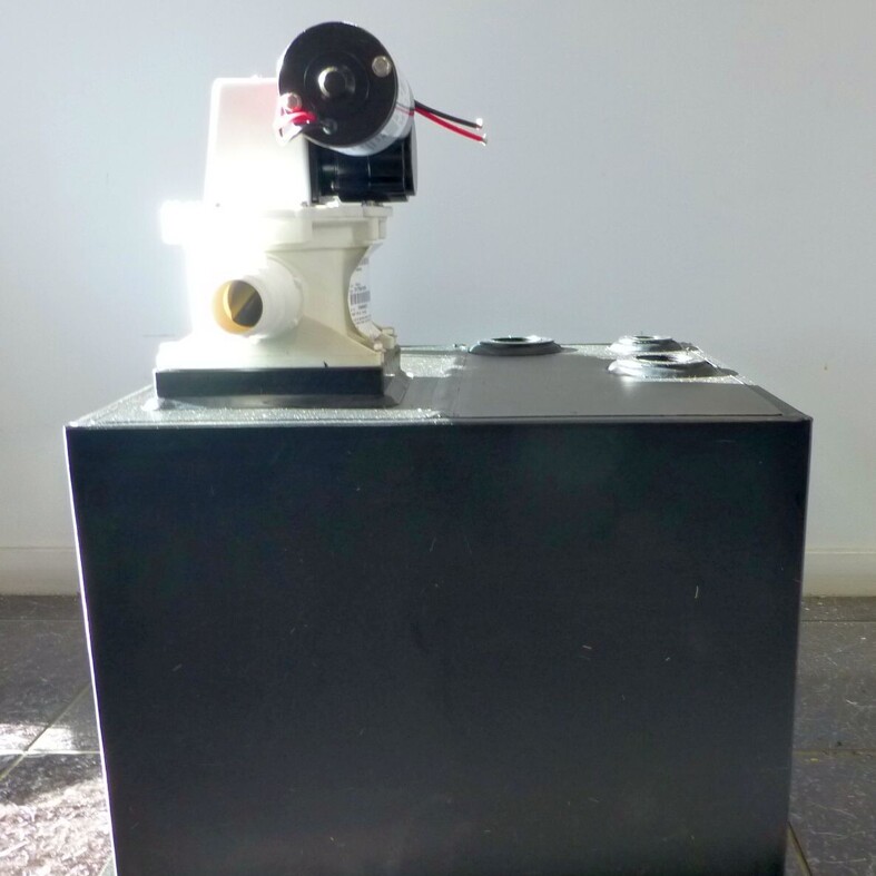 Waste Tank with Pump Attached