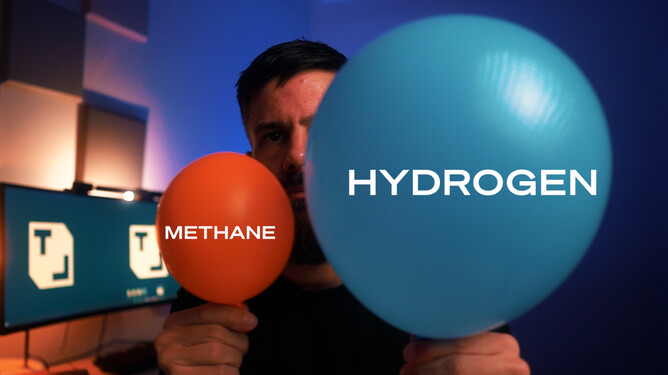 Comparing the energy density of hydrogen and methane
