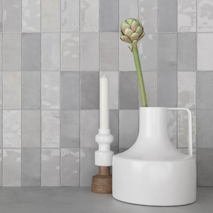 Fez Grey Gloss and Matt Cambridge Tiles
