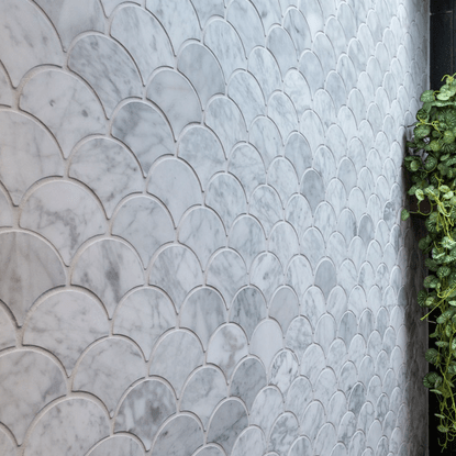 Carrara Fishscale Mosaic Cambridge Tiles