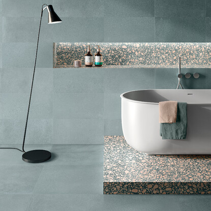 Medley Green Minimal Pop Amb. Cambridge Tiles