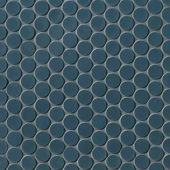 Boston Petrolio Mosaico Round Cambridge Tiles