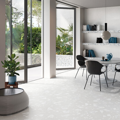 Medley White Minimal Rock-Classic Amb. Cambridge Tiles