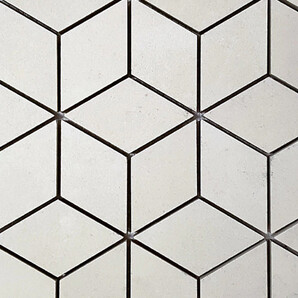 Vogue White Diamond Mosaic Cambridge Tiles
