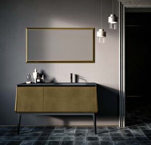 Modern bathroom vanities - free standing and wall hung vanity