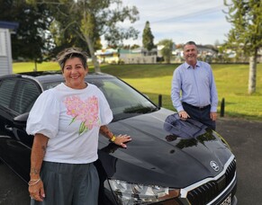 School Attendance Officer Car funded by Rogers Charitable Trust