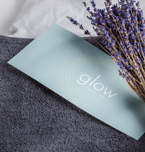 Glow Skincare & Beauty Brand Design | Elegant wedding business branding and visual identity