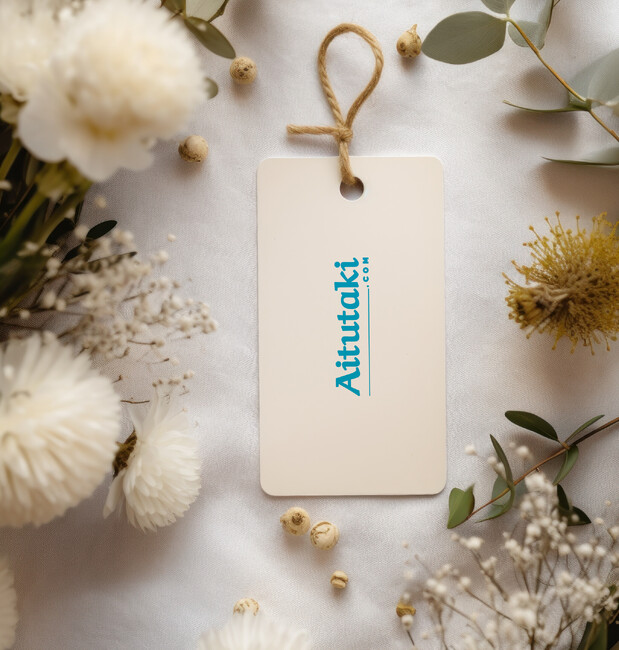 Aitukaki.com Wedding Logo Design | Custom branding for a wedding business