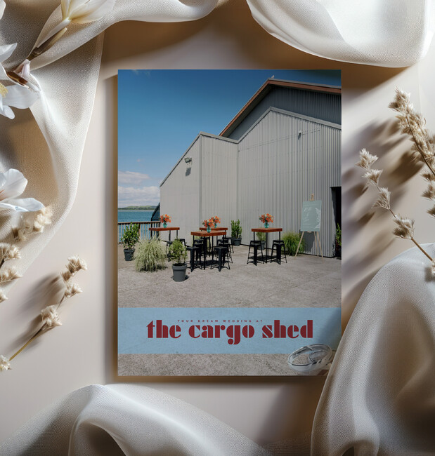 The Cargo Shed Wedding Brochure Design | Professional wedding marketing brochure