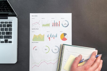 Builder working on financial tasks