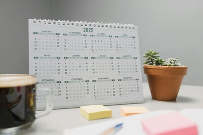 2025 Calendar with business dates for tradie business owners