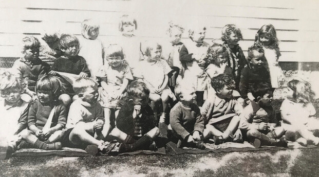 Historical kindergarten photo