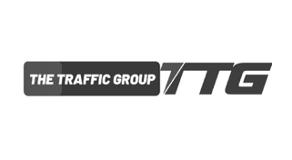 Logo for The Traffic Group. Partners of Eden Construction in Auckland.