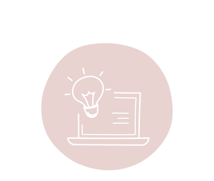 Computer and lightbulb icon for Marketing and Comms projects for Belle PR