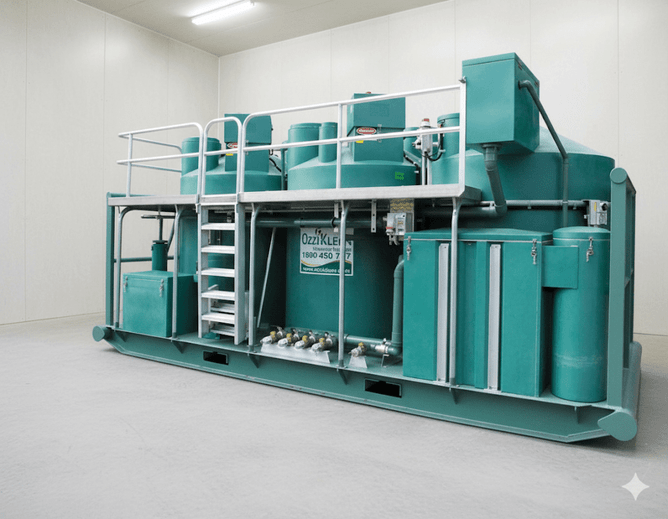 Ozzi Kleen wastewater system commercial