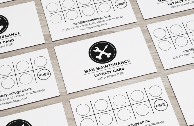 Man Maintenance Loyalty Cards
