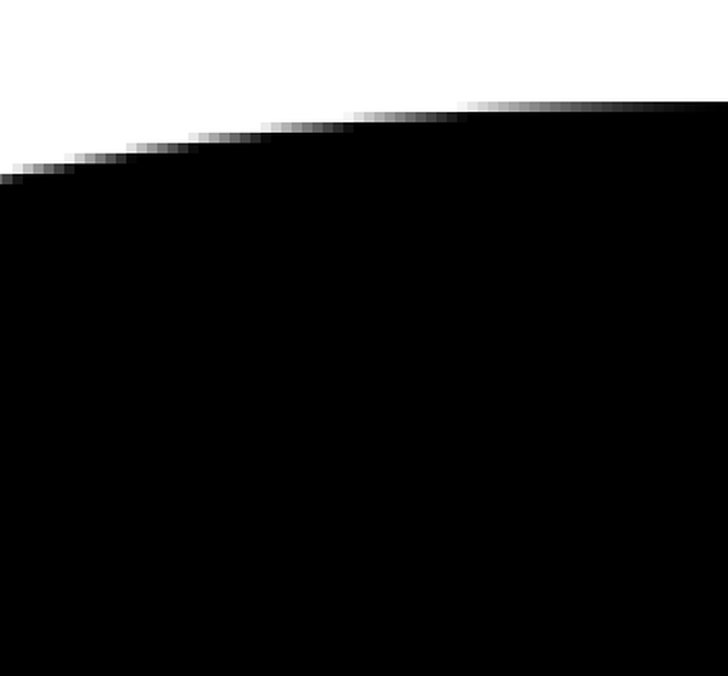 Pixel curve enlarged 600%