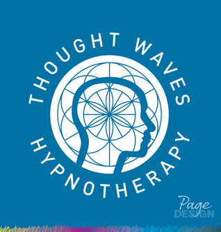 Logo design by Page Design Ltd for Though Waves Hypnotherapy, Papamoa NZ