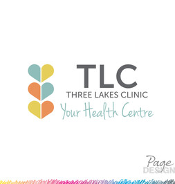 Logo Design by Page Design Ltd for Three Lakes Clinic, Rotorua, NZ