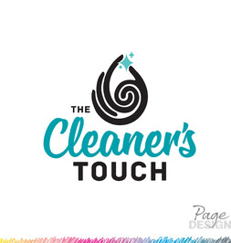 Logo Design by Page Design Ltd for The Cleaner's Touch, Rotorua, NZ