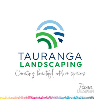 Logo Design by Page Design Ltd for Tauranga Landscaping, Tauranga, NZ