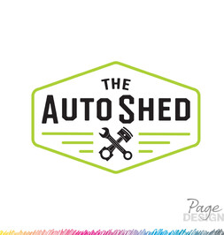 Logo Design by Page Design Ltd for The Auto Shed, Levin, NZ